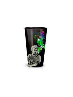 Just Funky Albert Einstein Smoke Galaxy 16oz Pint Glass