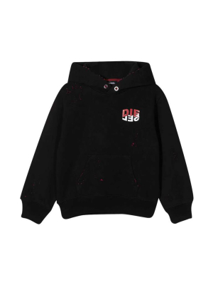 Diesel Kids Logo Print Hoodie