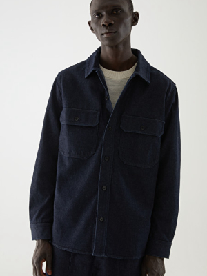 Organic Cotton Utility-style Denim Overshirt