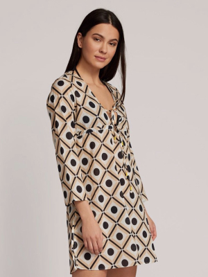 Dot Geo Tunic Dress