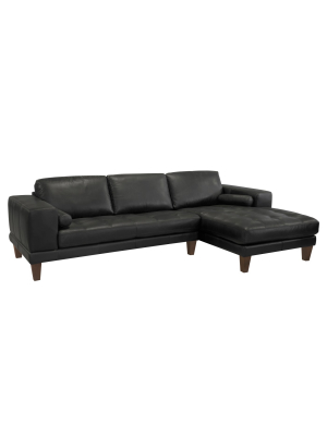 Armen Living Wynne Contemporary Sectional Black