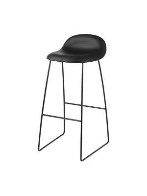 3d Bar + Counter Stool: Sledge Base + Full Upholstery