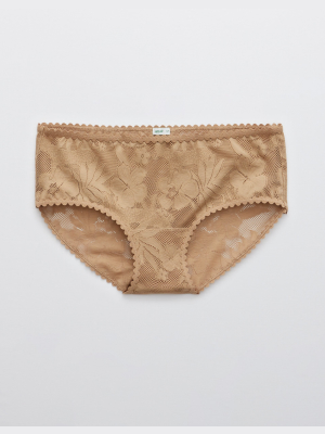 Aerie Cheetah Lace Boybrief Underwear