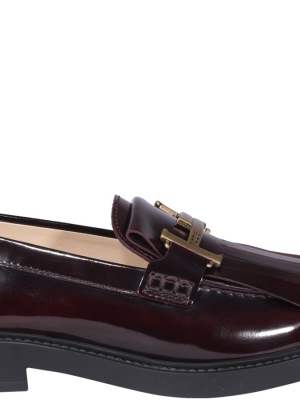 Tod's Double T Buckled Loafers