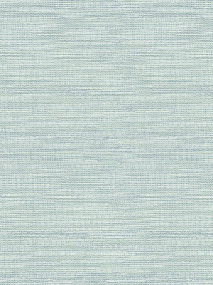 Agave Imitation Grasscloth Wallpaper In Aqua From The Pacifica Collection By Brewster Home Fashions