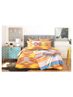 Holli Zollinger Bright Native Diamond Pillow Sham Yellow - Deny Designs®