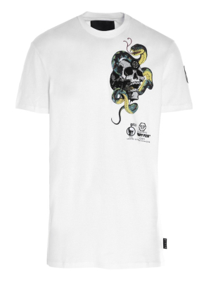 Philipp Plein Skull Print Crew-neck T-shirt