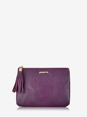 Gigi New York Purple All In One Clutch Bag