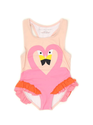 Stella Mccartney Kids Flamingo One-piece Swimsuit