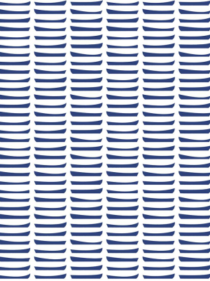 Row Wallpaper In Navy By Marley + Malek Kids