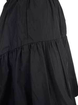 Redvalentino Gathered Taffeta Mini Skirt