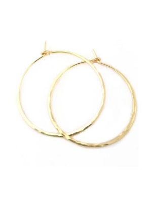 Closed Hoop Earrings-medium