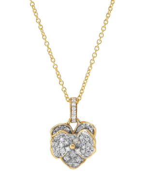 Orchid 11mm Necklace With Diamonds