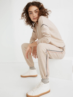 Mwl Superbrushed Contrast-stitched Easygoing Sweatpants