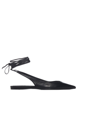 The Attico Ankle Strap Slingback Flats