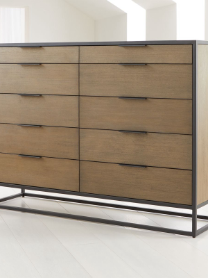 Oxford Shale 10-drawer Tall Dresser