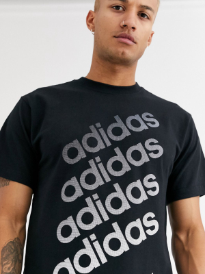 Adidas Originals T-shirt With Ombre Logo Black