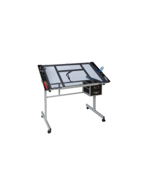 Onespace 50-cs01 Craft Station In Silver With Blue Glass