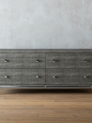 Shagreen Embossed Low Dresser