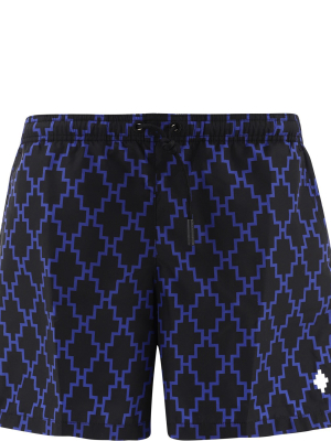 Marcelo Burlon County Of Milan Cross Patterned Swimming Shorts