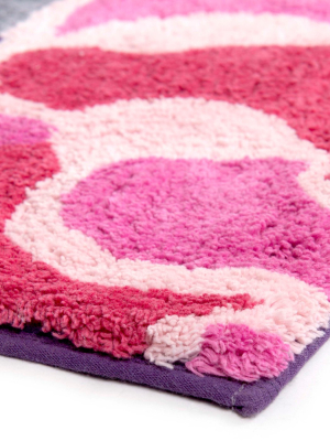 Garden Fall Bath Rug Pink/purple - Allure Home Creations