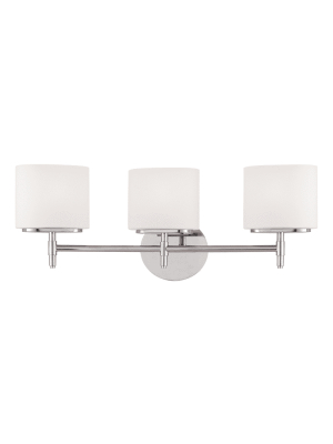 Trinity 3 Light Bath Bracket Polished Chrome