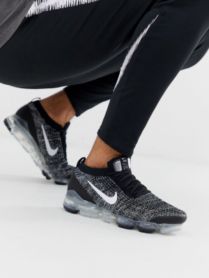 Nike Running Vapormax Flyknit 3.0 Sneakers In Black