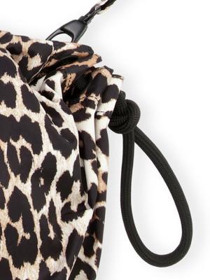 Recycled Tech Animal Print Shoulder Bag