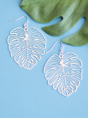 Tropical Leaf Earrings