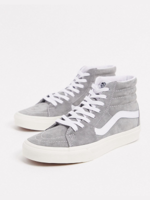 Vans Ua Sk8-hi Suede Sneakers In Gray