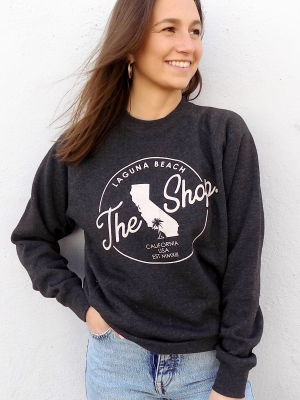 The Shop Classic <br> Pullover Crew Neck Fleece Sweatshirt - Camo Heather