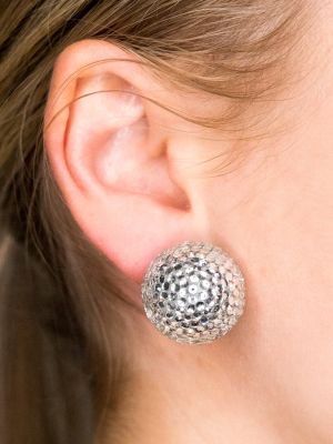 Pave Ball Pierced Or Clip Earrings