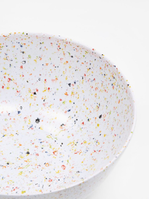 Faplana Melamine Large Serving Bowl - Speckled