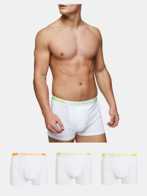 Assorted Colourful Waistband Trunks 3 Pack*