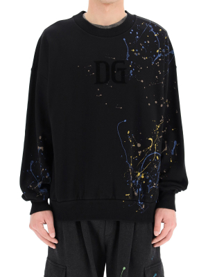 Dolce & Gabbana Splatter Print Jumper