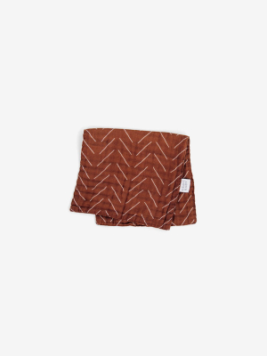 Cotton Muslin Burp Cloth - Rust