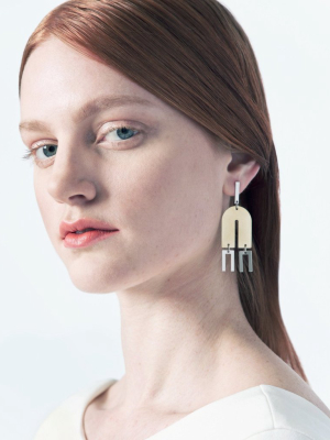 Arc + Line Earrings