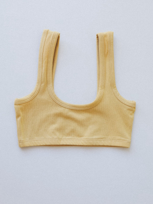 Wide-strap Bra In Buttercup