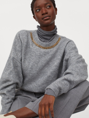 Chain-detail Sweater