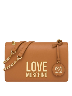 Love Moschino Logo Plaque Shoulder Bag