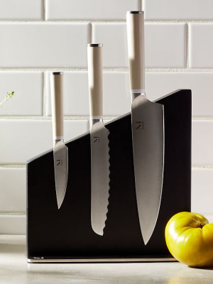 Material Trio Cutting Knife Set & Stand - Midnight