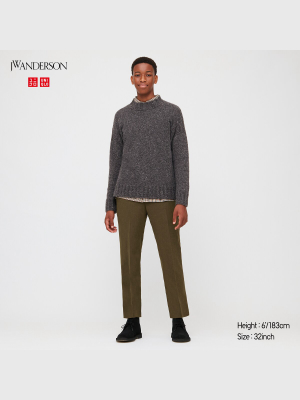 Men Wool-blend Flat-front Pants (jw Anderson)