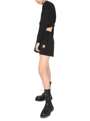 Opening Ceremony Warped Logo Printed Shorts