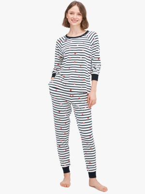 Bakery Dot Stripe Jogger Pj Set