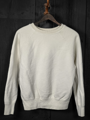 Made Worn Shrunken Sweatshirt Vintage White