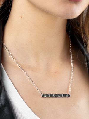 Stolen Plank Necklace