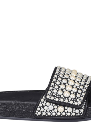 Jimmy Choo Fitz Embellished Slides