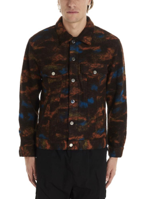 Just Don Printed Button-up Jacket