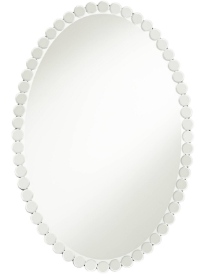 Possini Euro Design Possini Euro Bathurst 24 1/4" X 36" Dotted Oval Mirror