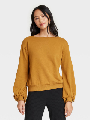 Women's Boat Neck Sweatshirt - Who What Wear™